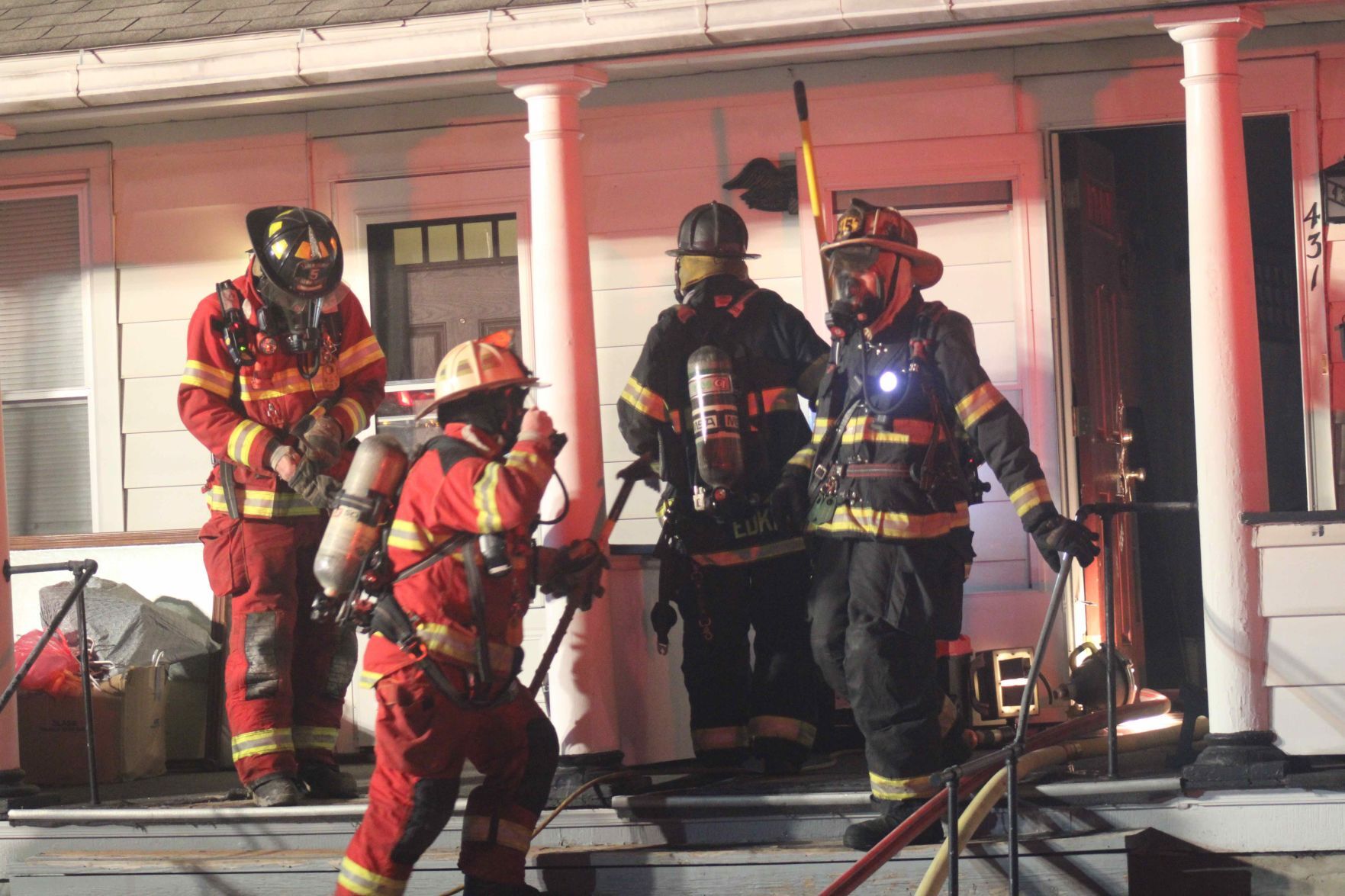 Hepburn Street home burns